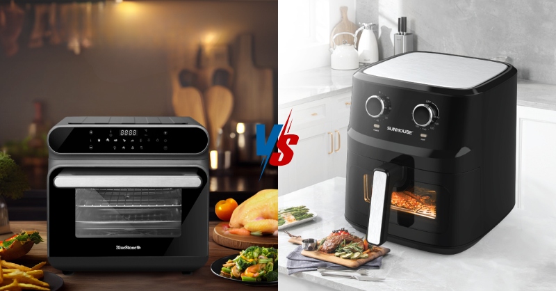 So sánh nồi chiên không dầu và nồi chiên hơi nước
