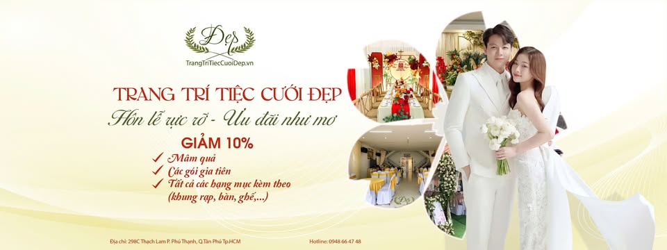 Trang trí tiệc cưới Đẹp