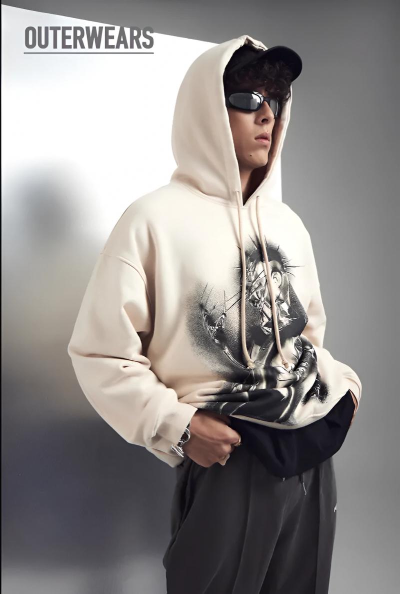 Áo hoodie HADES thiết kế độc đáo họa tiết in và đường may lạ mắt chất liệu bền đẹp may tỉ mỉ mang đến phong cách cá tính và mạnh mẽ cho người mặc