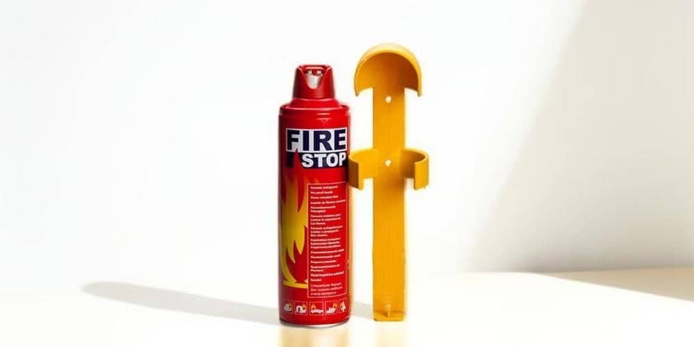 Bình chữa cháy mini và giá treo cố định