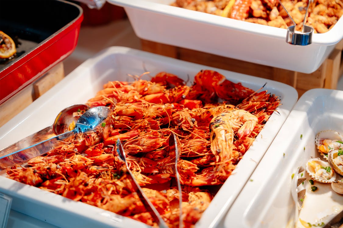 buffet tôm nướng hải sản tươi ngon