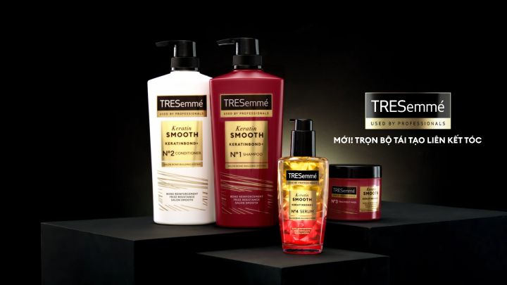 Bộ các loại dầu xả tóc TRESemmé Keratin Smooth