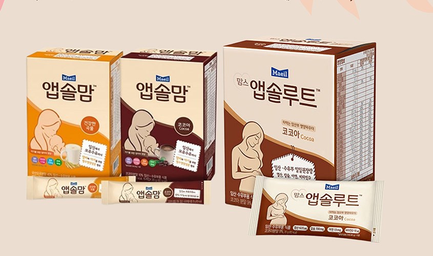 Các loại sữa cho mẹ bầu Maeil Absolute Hàn Quốc.