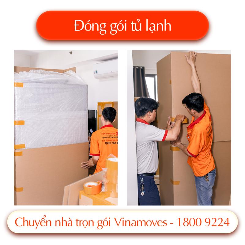 Nhân viên Vinamoves thực hiện dịch vụ chuyển nhà trọn gói, mang đến trải nghiệm an toàn, nhanh chóng và phù hợp nhu cầu từng khách hàng