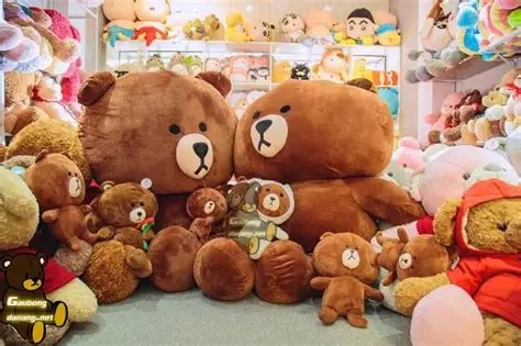 Gấu Brown đại diện tại cửa hàng gấu bông