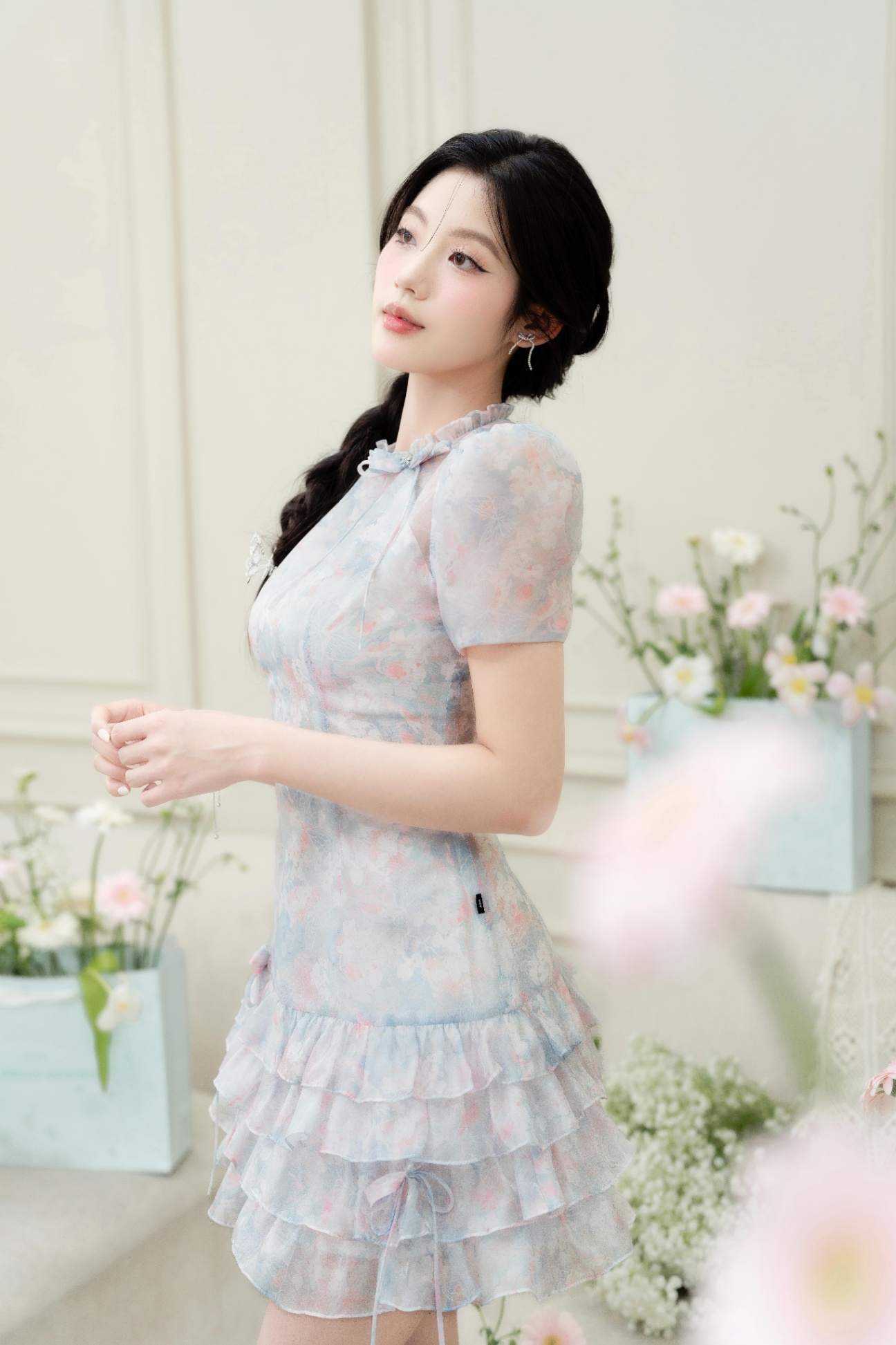 Đầm bèo nhún dịu dàng