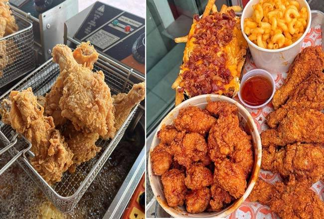 Văn bản thay thế: Kiểm tra dầu ăn tại các xe đẩy đồ chiên rán