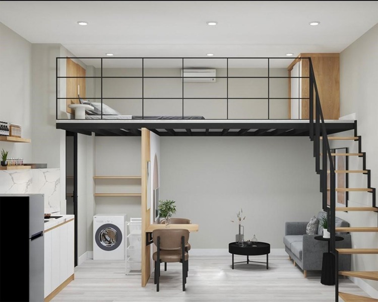 Gợi ý decor phòng trọ diện tích nhỏ với giường gác mái