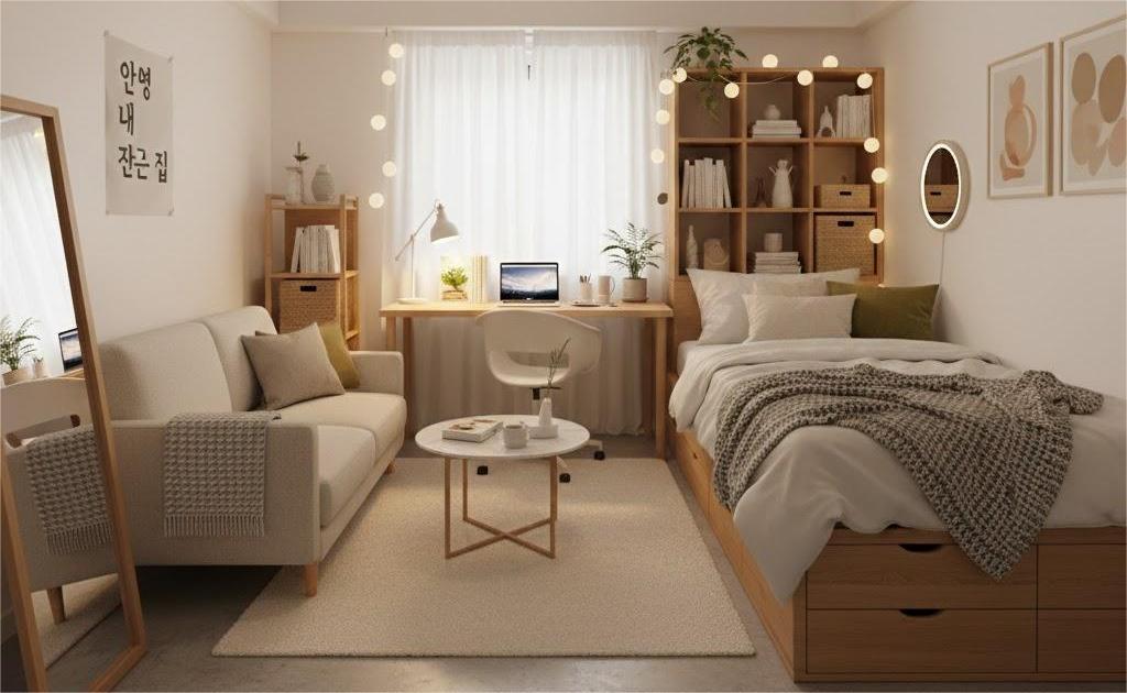 Cách decor phòng trọ nhỏ có giường kéo thông minh