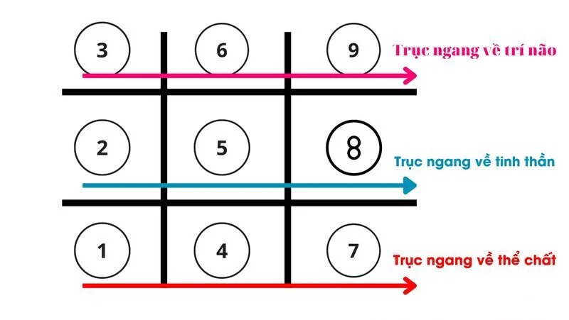 Các trục biểu đồ trong dịch vụ tư vấn thần số học