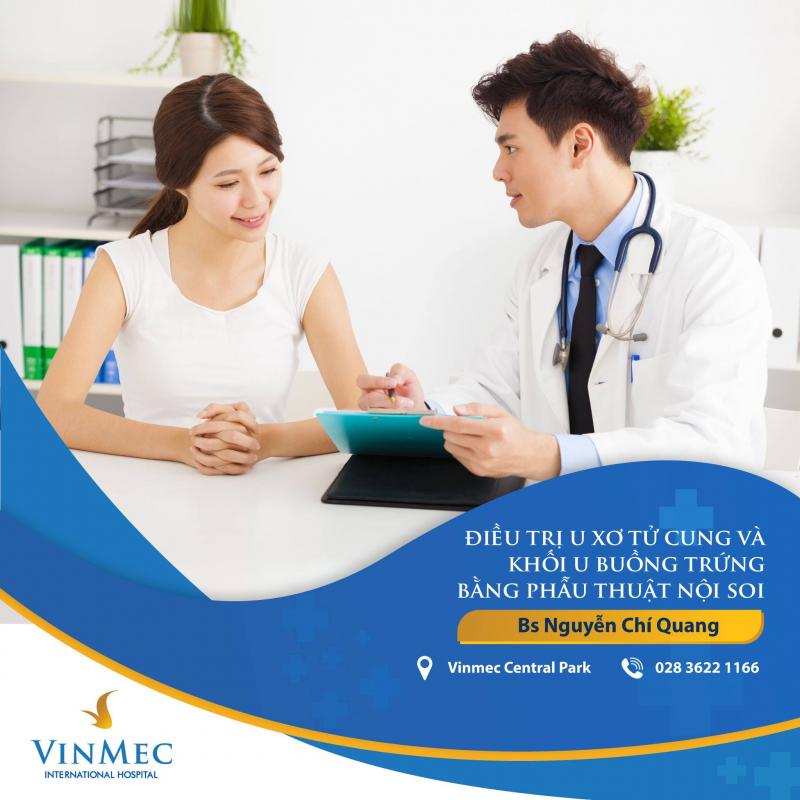 Bệnh viện Vinmec Central Park tại TP. Hồ Chí Minh chuyên sâu về điều trị u xơ tử cung, ứng dụng công nghệ MRI, phẫu thuật robot và đội ngũ bác sĩ giỏi.