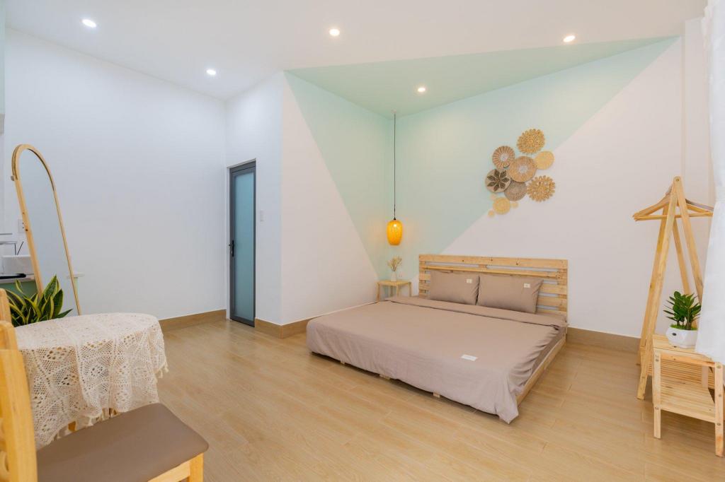 Nội thất homestay ở Vũng Tàu hiện đại tối giản.