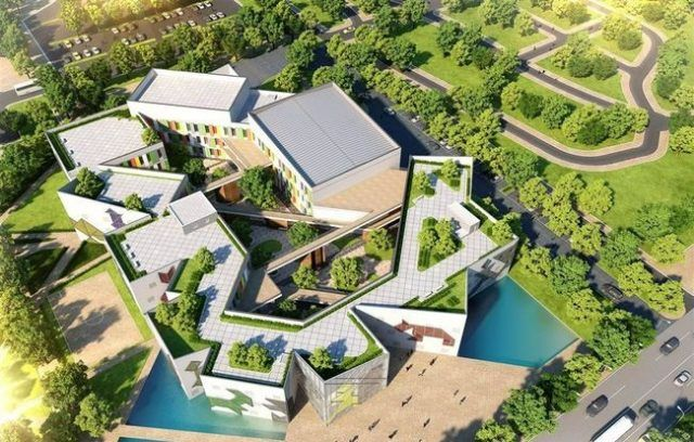 Kiến trúc đầy màu sắc của Cung Văn hóa Thiếu nhi Đà Nẵng – biểu tượng mới trong khu vui chơi giải trí cộng đồng.