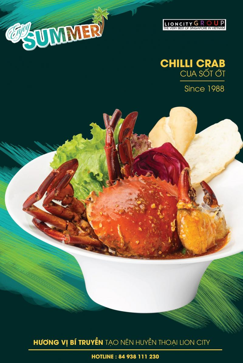 Nhà hàng Singapore Lion City Vietnam với không gian sang trọng và thực đơn đa dạng đặc sản.
