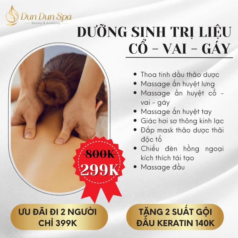 Liệu pháp massage thư giãn với tinh dầu tại Dun Dun Spa Quận 1.