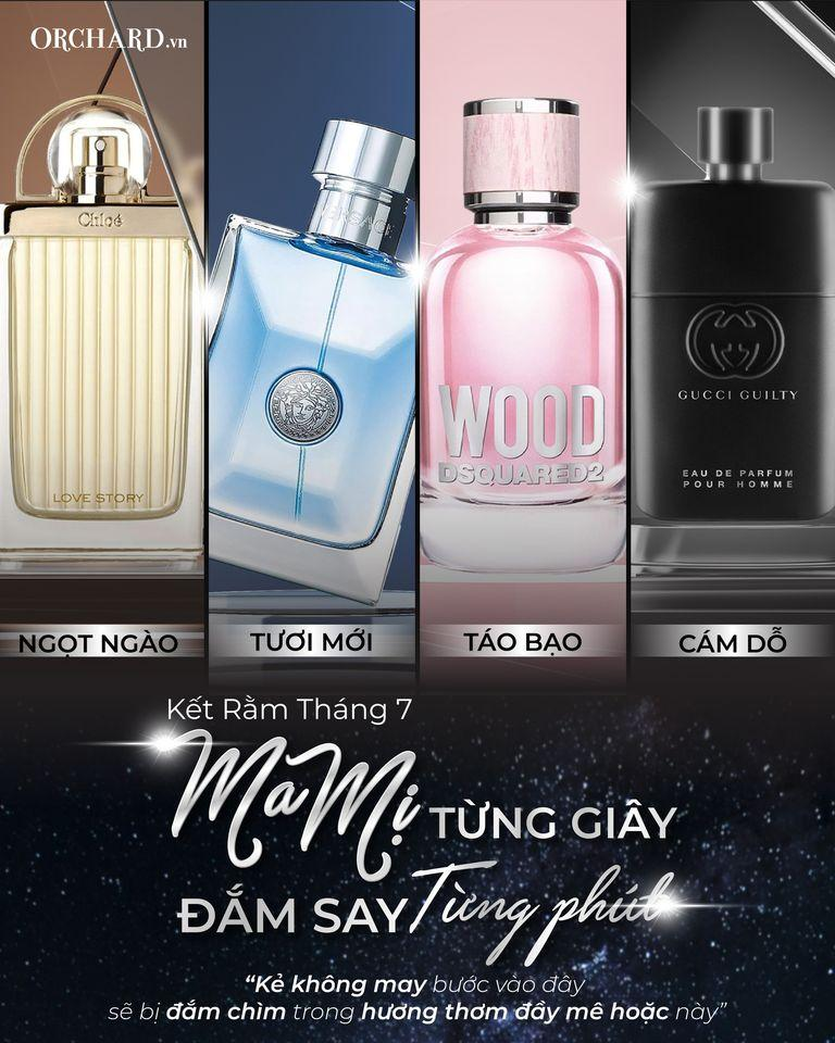 Shop nước hoa Orchard tại TP. HCM với nhiều dòng sản phẩm từ Chanel, Dior đến niche cao cấp.