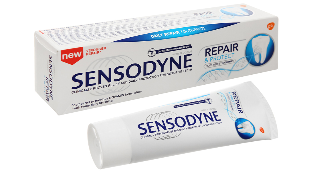 Kem đánh răng Sensodyne Repair & Protect cho răng nhạy cảm