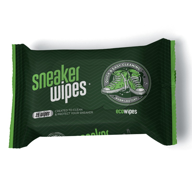 Khăn ướt lau giày EcoWipes bảo vệ bề mặt da vải
