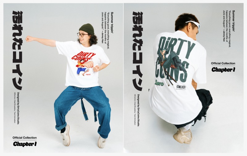 Áo thun One Piece từ local brand streetwear Dirty Coins.