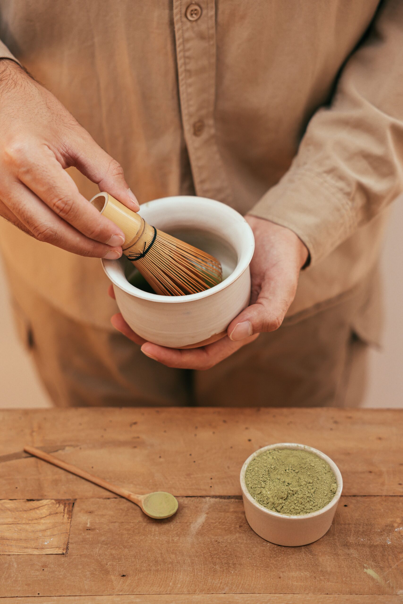 Bột matcha nguyên chất mịn màng màu xanh tự nhiên