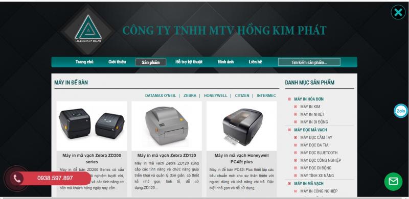 Công Ty Hồng Kim Phát chuyên cung cấp máy in mã vạch cùng tem nhãn, ribbon chính hãng, phù hợp cho nhiều loại hình doanh nghiệp.