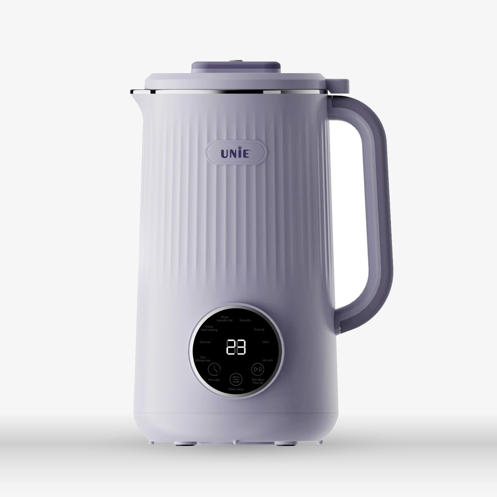 Máy làm sữa hạt Unie màu tím nhỏ gọn