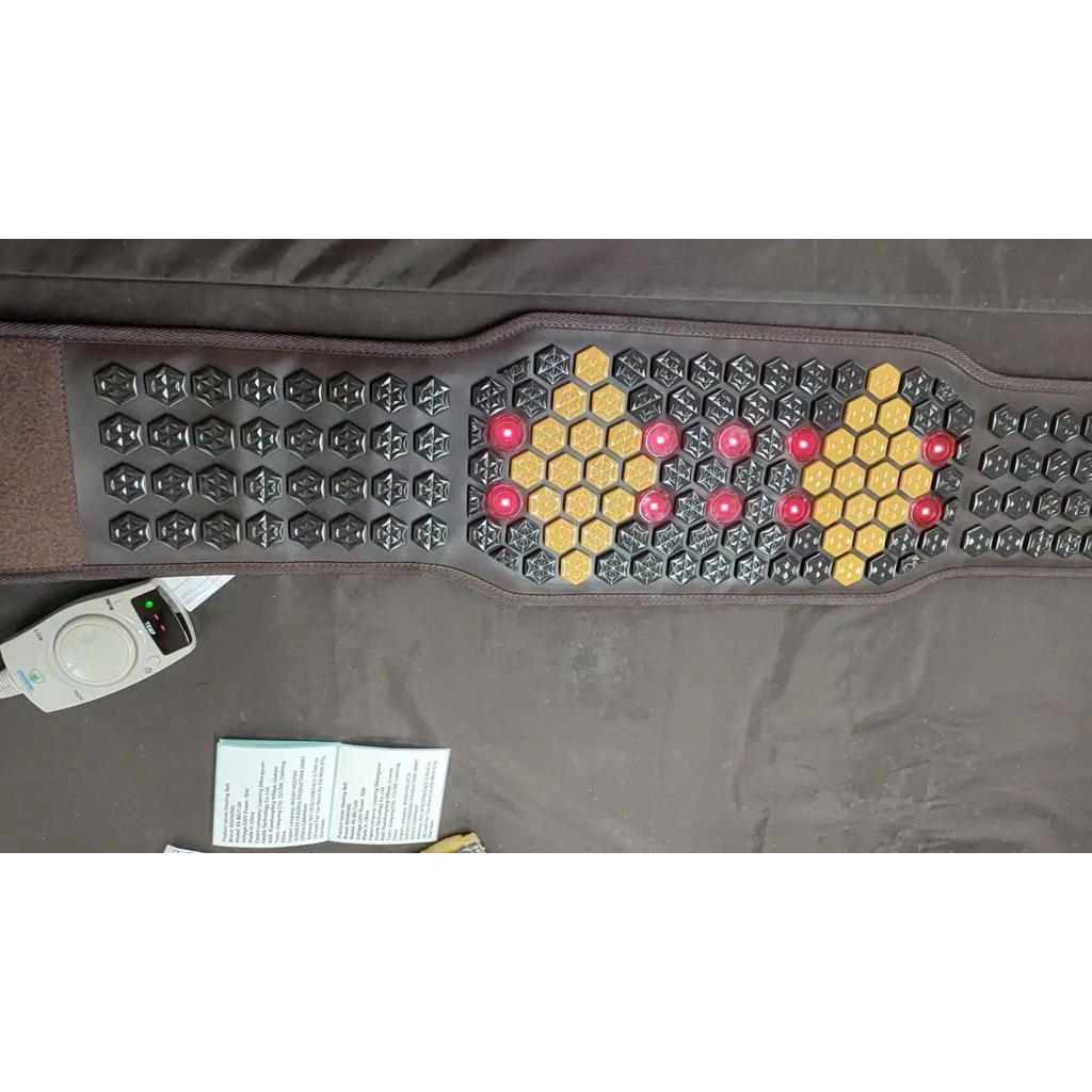 Đai máy massage rung giảm mỡ bụng đá nóng hồng ngoại