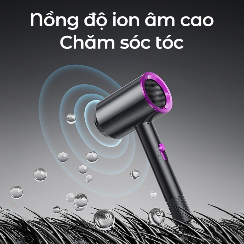 Máy sấy tóc ion âm nồng độ cao bảo vệ tóc