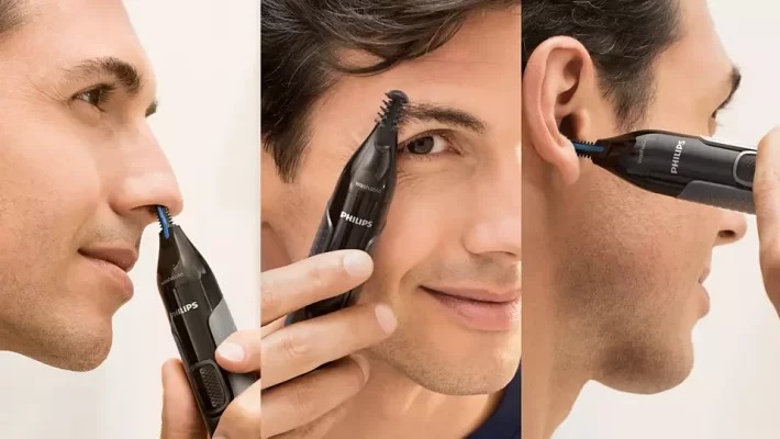 Cách dùng máy tỉa lông mũi chạy pin đa năng.