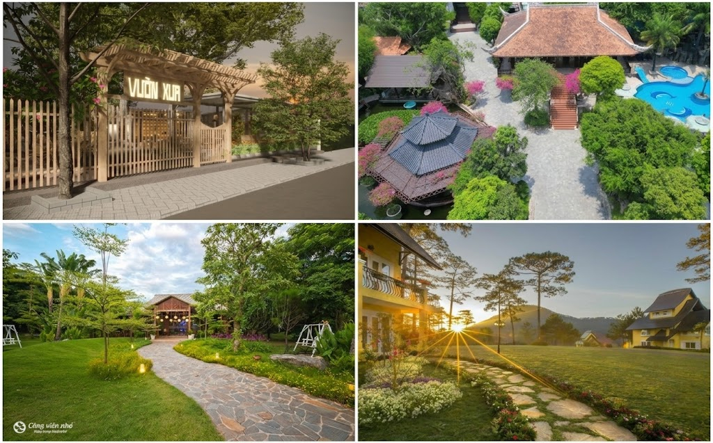 Tổng hợp mẫu thiết kế nhà hàng sân vườn đẹp.