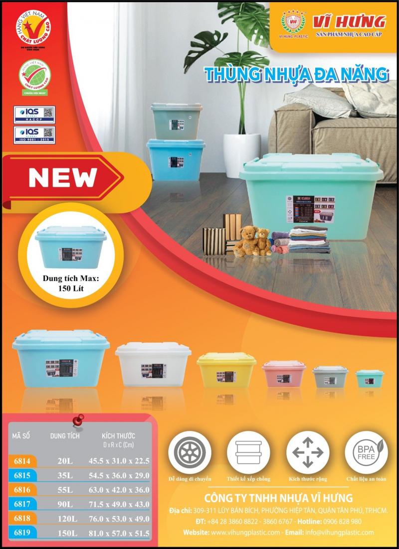 Nhựa Vĩ Hưng nhà sản xuất nhựa gia dụng tại TP HCM cung cấp hộp đựng thực phẩm chén dĩa ly khay đạt tiêu chuẩn an toàn vệ sinh thực phẩm
