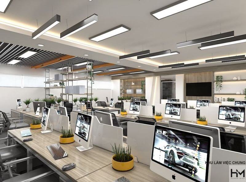 Không gian nội thất văn phòng được thiết kế bởi Hoàng Minh Decor với phong cách hiện đại, tinh tế và đậm dấu ấn riêng.


