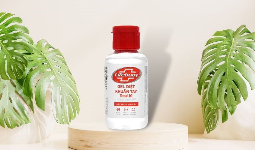 Nước rửa tay khô Lifebuoy Total 10 dạng gel 50ml