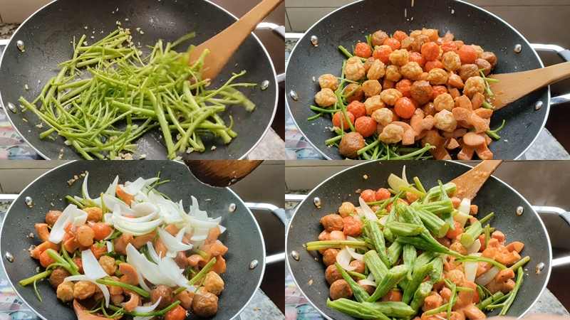 Cách chế biến tại quán đồ ăn vặt Sài Gòn sạch sẽ.