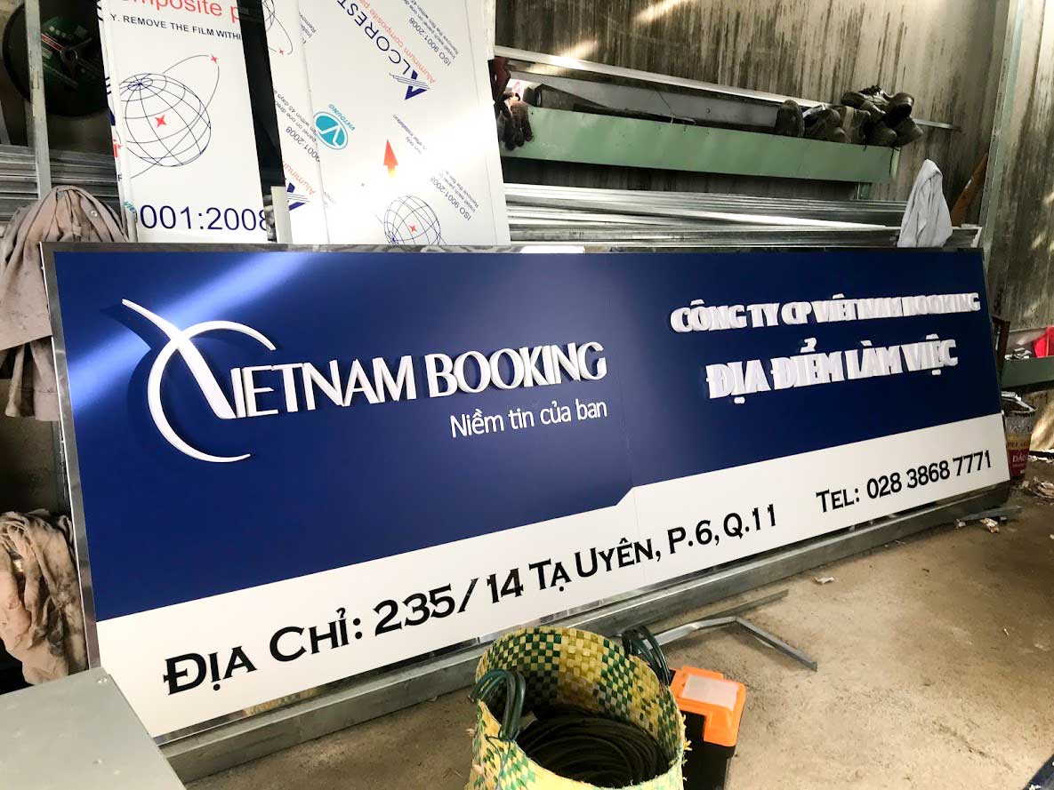 Bảng hiệu biển quảng cáo công ty Khởi Mộc