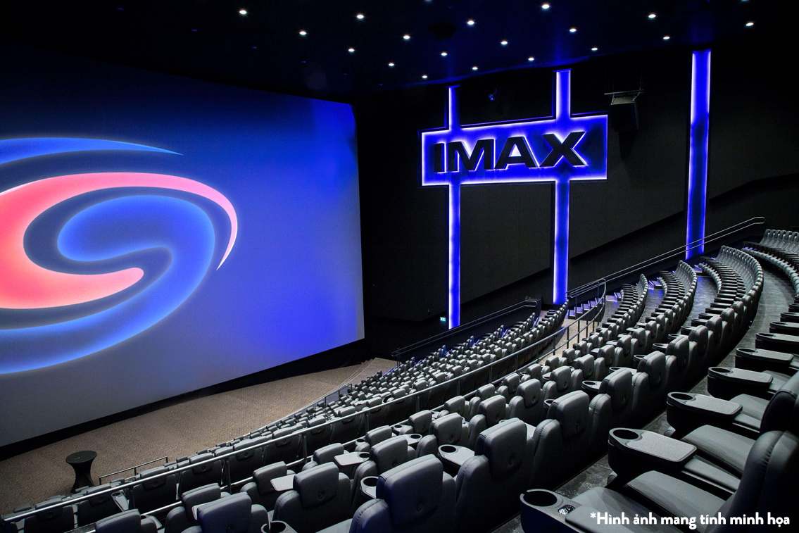 Màn hình lớn rạp phim IMAX tại Sài Gòn.