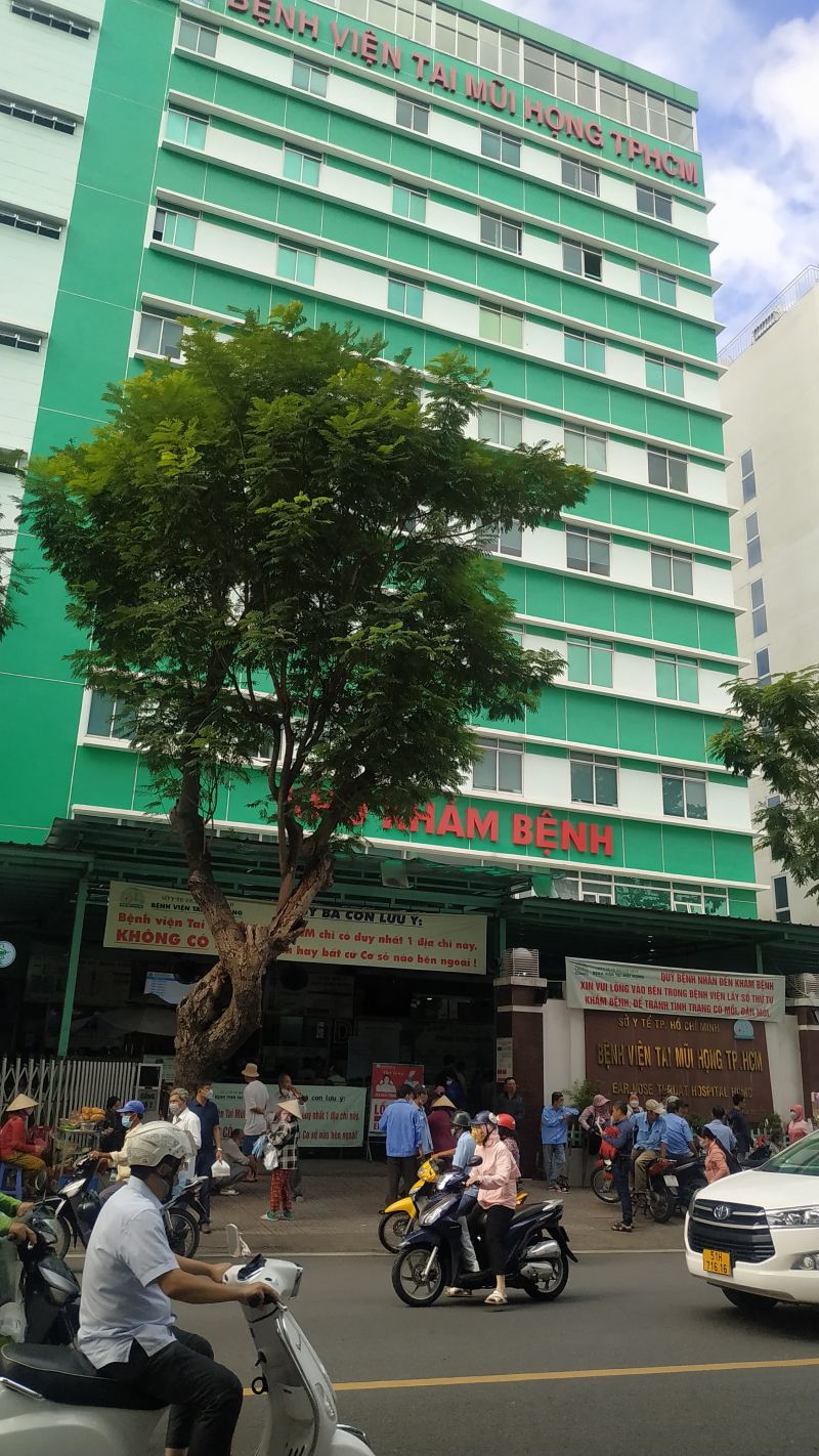 Hình ảnh Bệnh viện Tai Mũi Họng TP. HCM – bệnh viện chuyên khoa hàng đầu khu vực phía Nam, nổi bật với dịch vụ chất lượng cao trong khám tai mũi họng và điều trị các bệnh lý phức tạp.