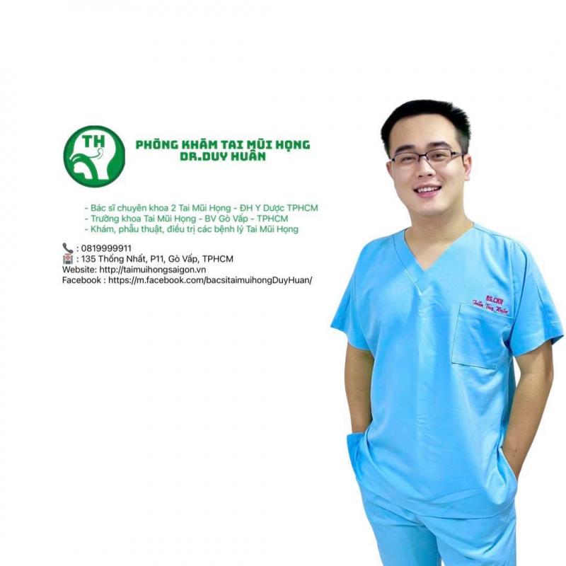 Hình ảnh Phòng khám Tai Mũi Họng BS CKII Trần Duy Huân, nổi bật với đội ngũ chuyên môn cao và sự tận tâm trong dịch vụ khám tai mũi họng.