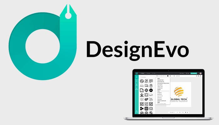 Giao diện DesignEvo với thư viện logo chia theo ngành nghề, dễ chọn và chỉnh sửa.