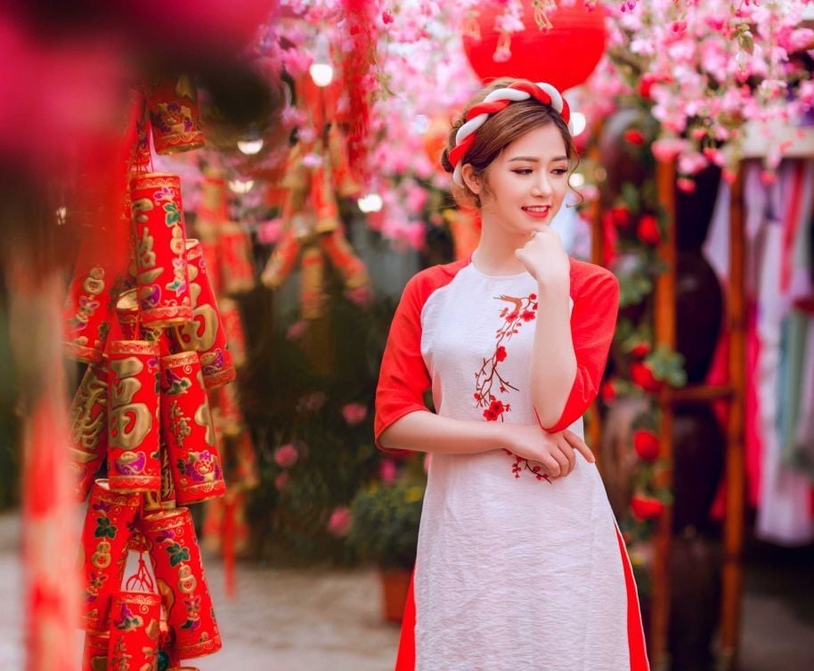 Địa chỉ thuê áo dài chụp Tết tại TPHCM.