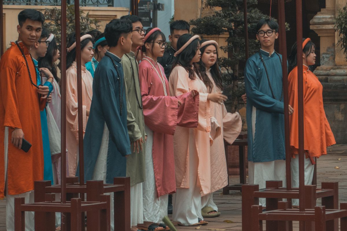 Cổ phục là lựa chọn nổi bật cho các buổi chụp ảnh kỷ yếu