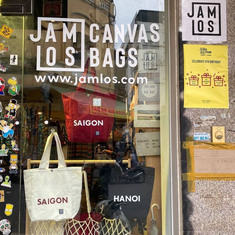Túi vải tote Jamlos thiết kế đa năng canvas cao cấp màu sắc đa dạng bền đẹp tiện dụng cho nhiều mục đích
