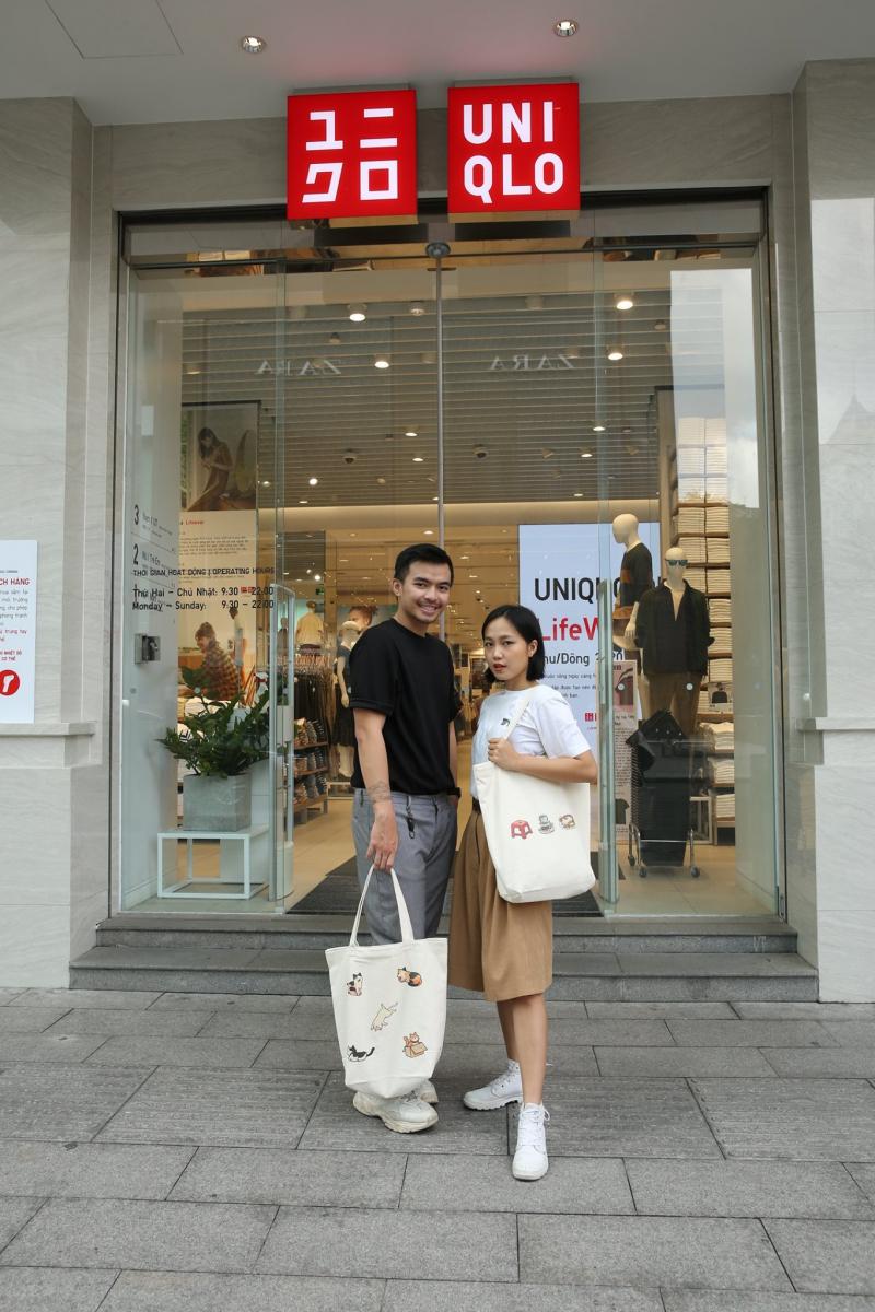Túi vải tote Uniqlo canvas dày dặn bền bỉ thiết kế tối giản thanh lịch đa dạng kiểu dáng giá cả phải chăng