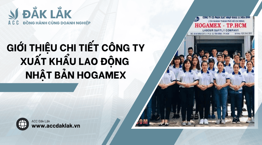 Nhân viên công ty HOGAMEX chi nhánh TP.HCM chụp ảnh tập thể trước văn phòng, chuyên về xuất khẩu lao động Nhật Bản.
